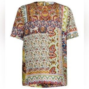 NWOT ETRO Printed silk top Size US 6 IT 42